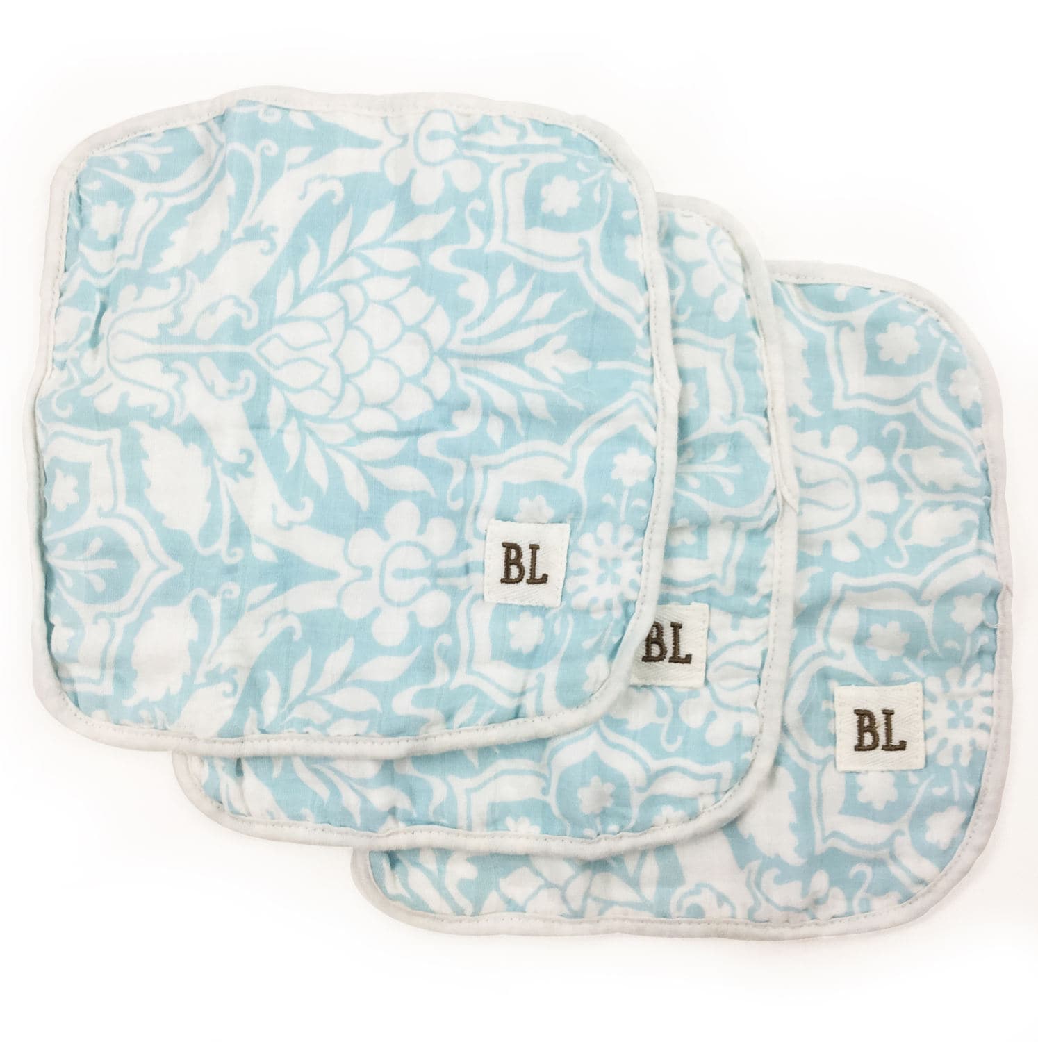 3Er-Pack Musselin Waschlappen, Hergestellt Aus Bio-Baumwolle - Blau Floral 4 Schichten Weichem 3Er-Pack Musselin Waschlappen, Hergestellt Aus Bio-Baumwolle - Blau Floral 4 Schichten Weichem von Etsy - BambinoLand