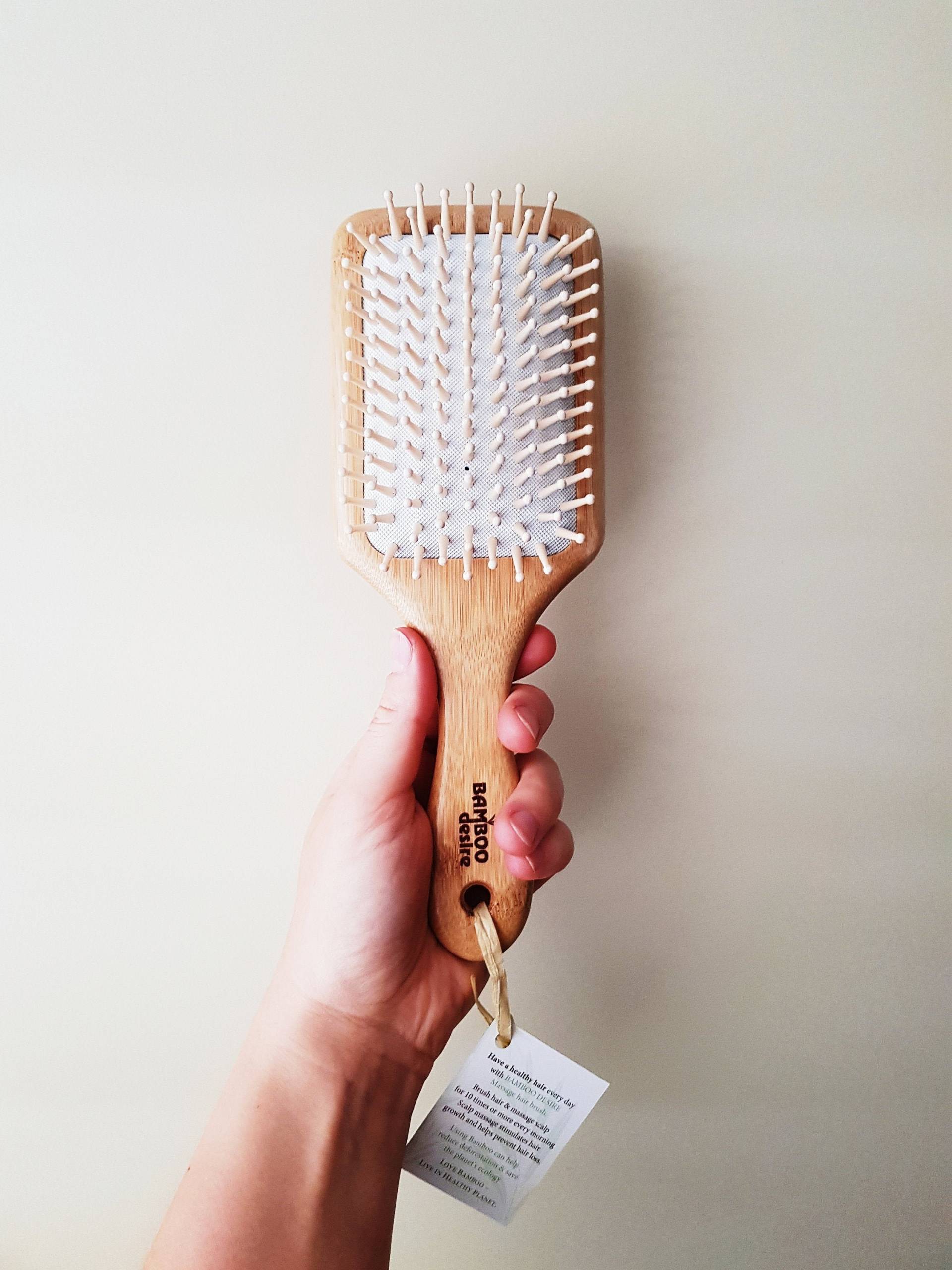 Große Bambus-Paddel-Haarbürste Kopfhautmassage, Vegan Große Bambus-Paddel-Haarbürste Kopfhautmassage, Vegan von Etsy - BambooDesire