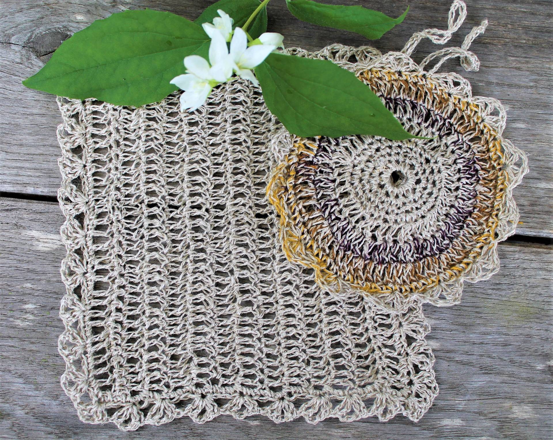 Peeling Gesichtshaut Schulterpolster Eco Freundliche Bettwäsche Bad Geschenk Häkeln Scrubbies Machen Runden Entferner Reinigungspad Leinen Unter 15 von Etsy - BathroomShop