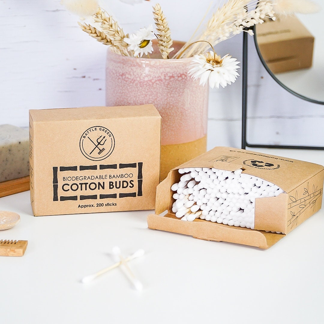 Bambusstäbchen Biologisch Abbaubar, Plastikfrei | 200Er Pack von Etsy - BattleGreenBox
