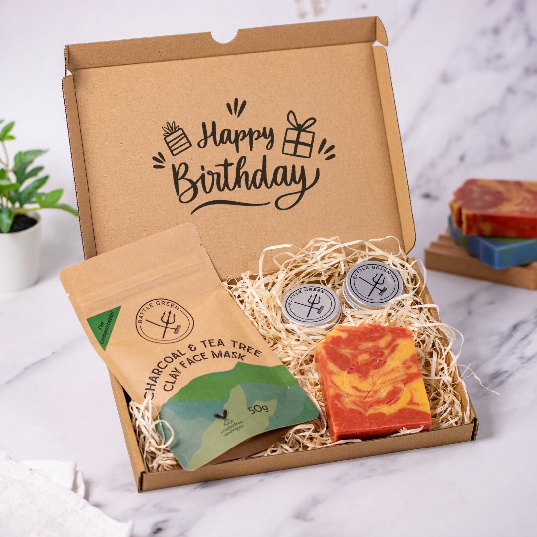 Natürliche Schönheit Briefkasten Geschenk - Alles Gute Zum Geburtstag Umweltfreundliches Self Care Kit Home Spa Bad Und Körper Set von Etsy - BattleGreenBox