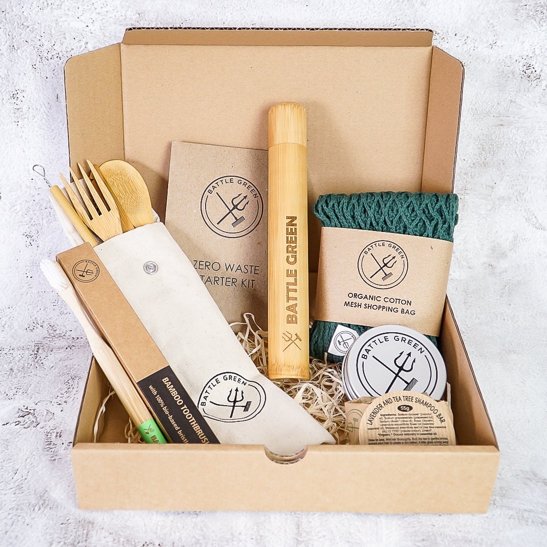 Zero Waste Kit | Mittel - Umweltfreundliche Geschenkbox Geschenkset Ohne Plastik von Etsy - BattleGreenBox