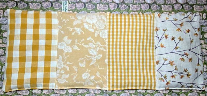 Dinkelkornkissen Körnerkissen Wärmekissen Ocker/Gelb Blumen 50 X 20 cm von Etsy - BaumbergeAtelier