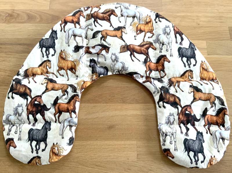 Dinkelkornkissen Körnerkissen Wärmekissen Rund Pferdemotiv von Etsy - BaumbergeAtelier