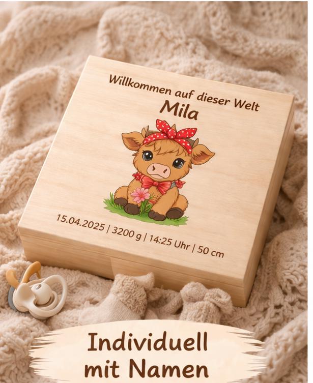 Personalisiertes Babygeschenk Holzbox | Erinnerungskiste Baby Mit Namen Geschenk Zur Geburt |Geschenk Taufe Mädchen Erinnerungsbox von Etsy - BayrischHandgmacht
