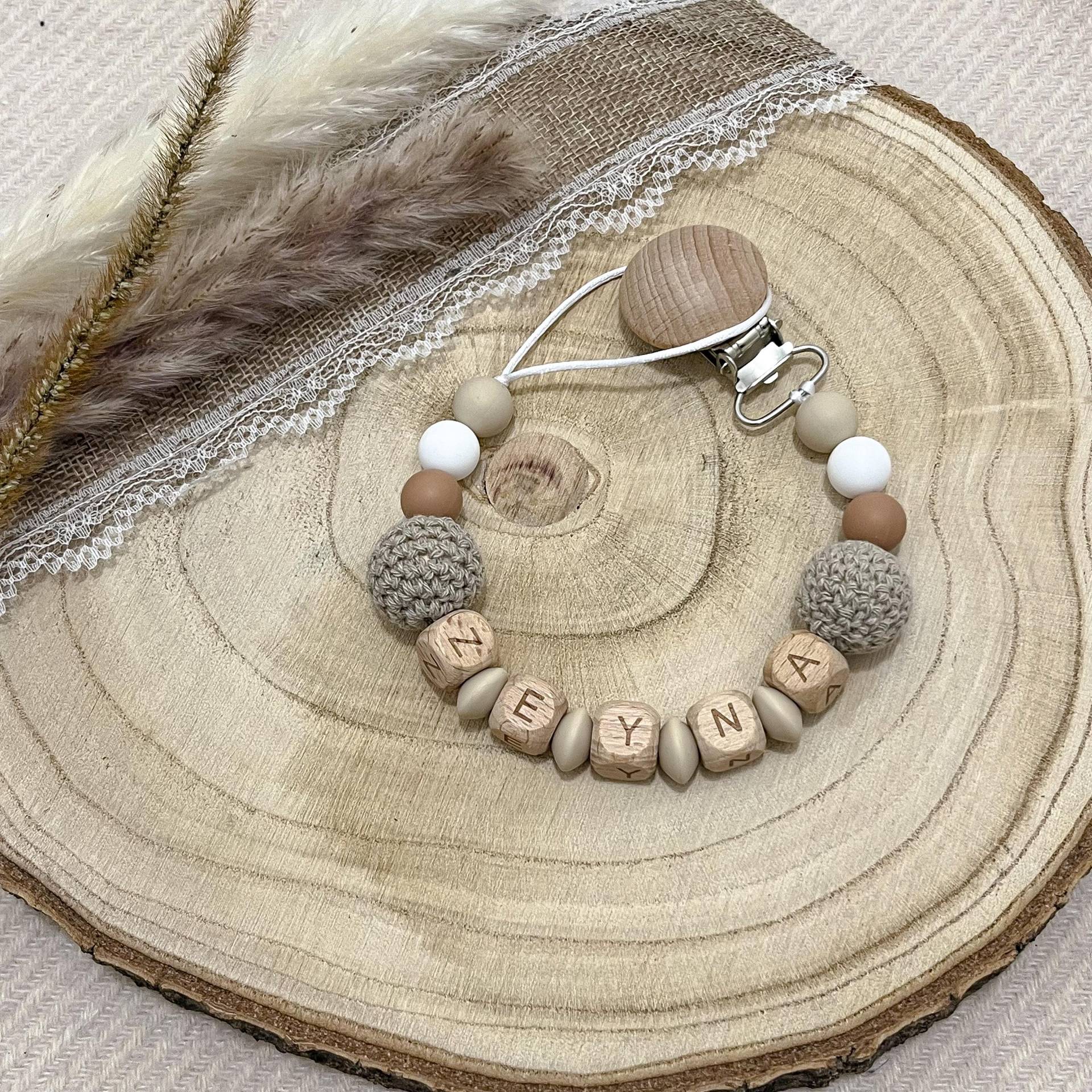 Catenella Porta Ciuccio Personalizzata Boho Baby Con Clip in Legno - Nome Della Catenella Catenella Porta Ciuccio Personalizzata Boho Baby Con Clip in Legno - Nome Della Catenella von Etsy - Bbabyboutiquee