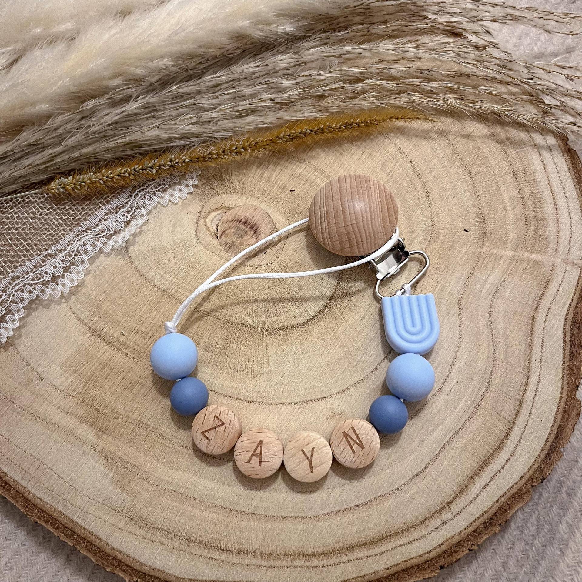 Personalisierte Boho Baby Schnullerkette Mit Holzclip - Personalisierter Name Personalisierte Boho Baby Schnullerkette Mit Holzclip - Personalisierter Name von Etsy - Bbabyboutiquee