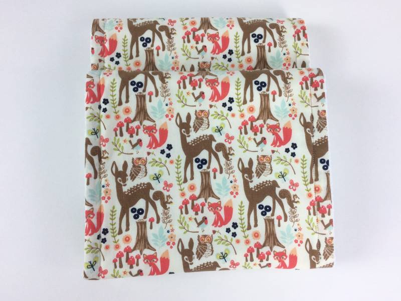 Frühlings-Baby-Spucktücher, Reh-Spuck-Tücher, Baby-Mädchen-Geschenk, Waldtiere-Spucktücher, Neugeborenen-Baby-Geschenk, Hübsches Spucktuch von Etsy - BearCubsStore