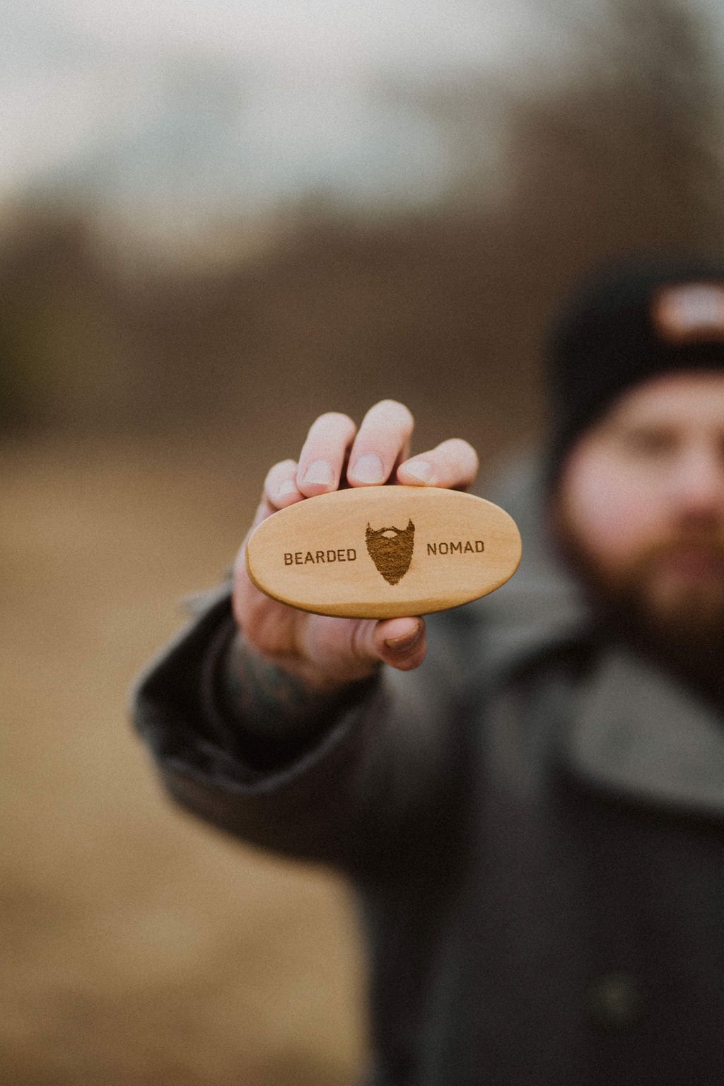 Wildschweinborsten-Bartbürste von Etsy - BeardedNomad