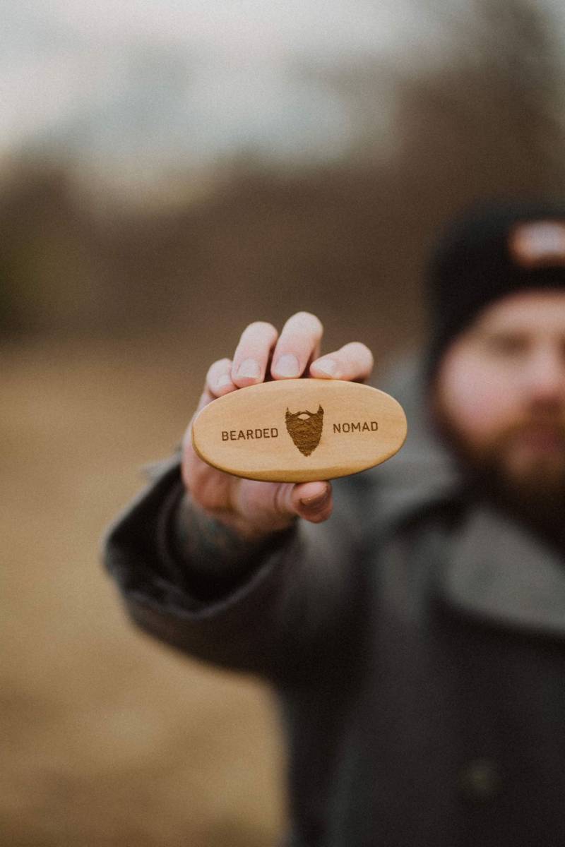 Wildschweinborsten-Bartbürste von Etsy - BeardedNomad