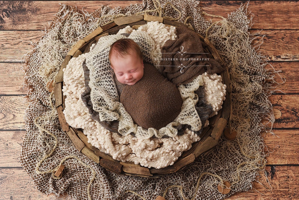 Brauner Strick Wrap & Cremefarbener Mohair Wrap Neugeborenen Fotografie Requisiten Set Brauner Strick Wrap & Cremefarbener Mohair Wrap Neugeborenen Fotografie Requisiten Set von Etsy - BeautifulPhotoProps