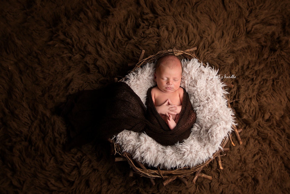 Dunkelbraun Stretch Strick Wrap Neugeborene Baby Fotografie von Etsy - BeautifulPhotoProps