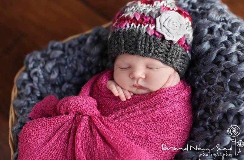 Rosa Stretch Strick Wrap Neugeborene Baby Fotografie von Etsy - BeautifulPhotoProps