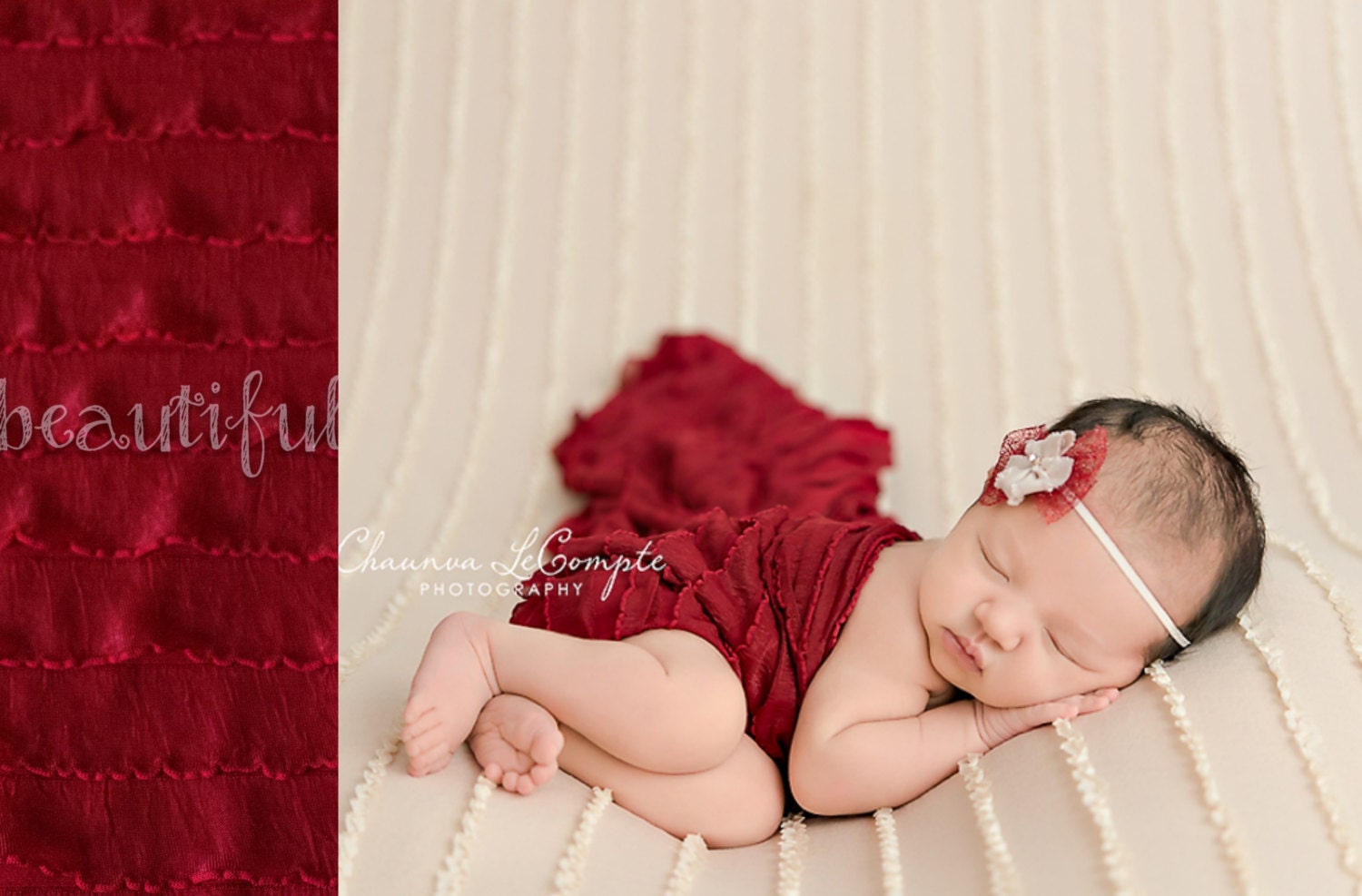 Rote Rüschen Stretch Wrap Neugeborene Fotografie Requisite von Etsy - BeautifulPhotoProps