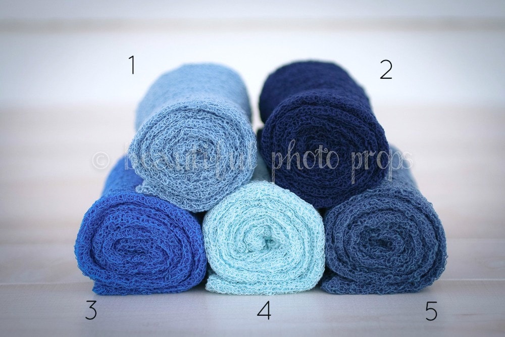 Stretch Strick Wraps in Blautönen Stretch Strick Wraps in Blautönen von Etsy - BeautifulPhotoProps