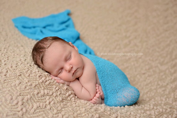 Türkis Stretch Strick Wrap Neugeborene Fotografie Requisite Swaddle von Etsy - BeautifulPhotoProps
