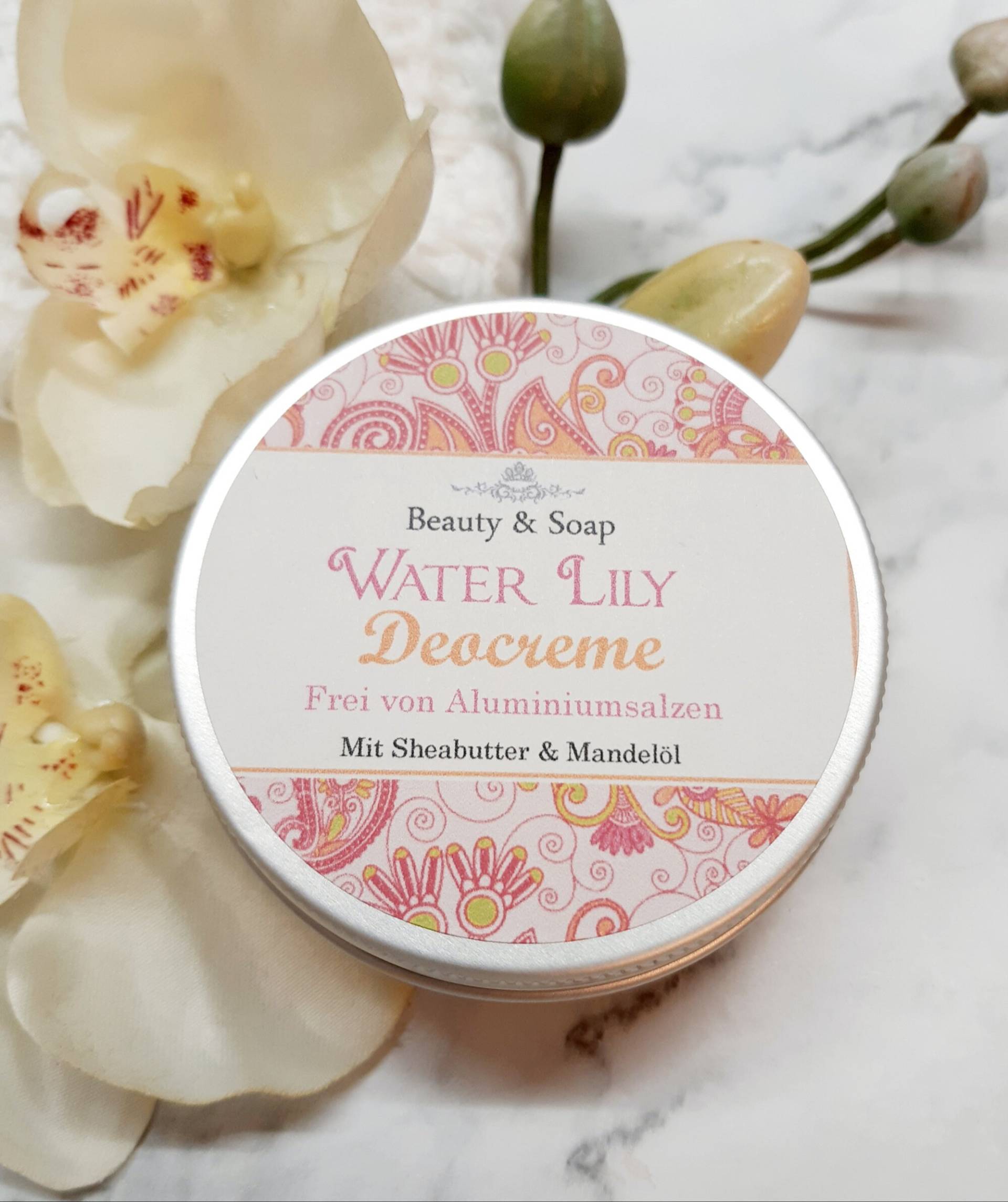 Deocreme Water Lily | Seerose, 50Ml Vegan + Alufrei. Tiegel Besteht Aus 100% Recyeltem Material von Etsy - BeautyAndSoap