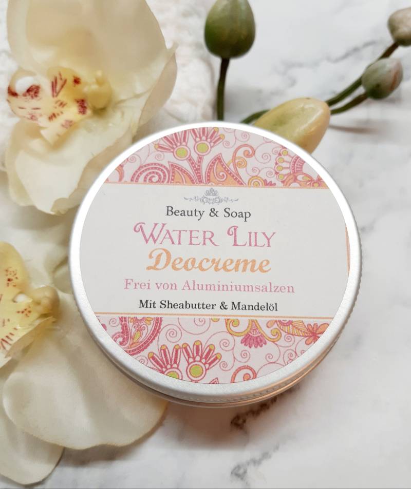 Deocreme Water Lily | Seerose, 50Ml Vegan + Alufrei. Tiegel Besteht Aus 100% Recyeltem Material von Etsy - BeautyAndSoap
