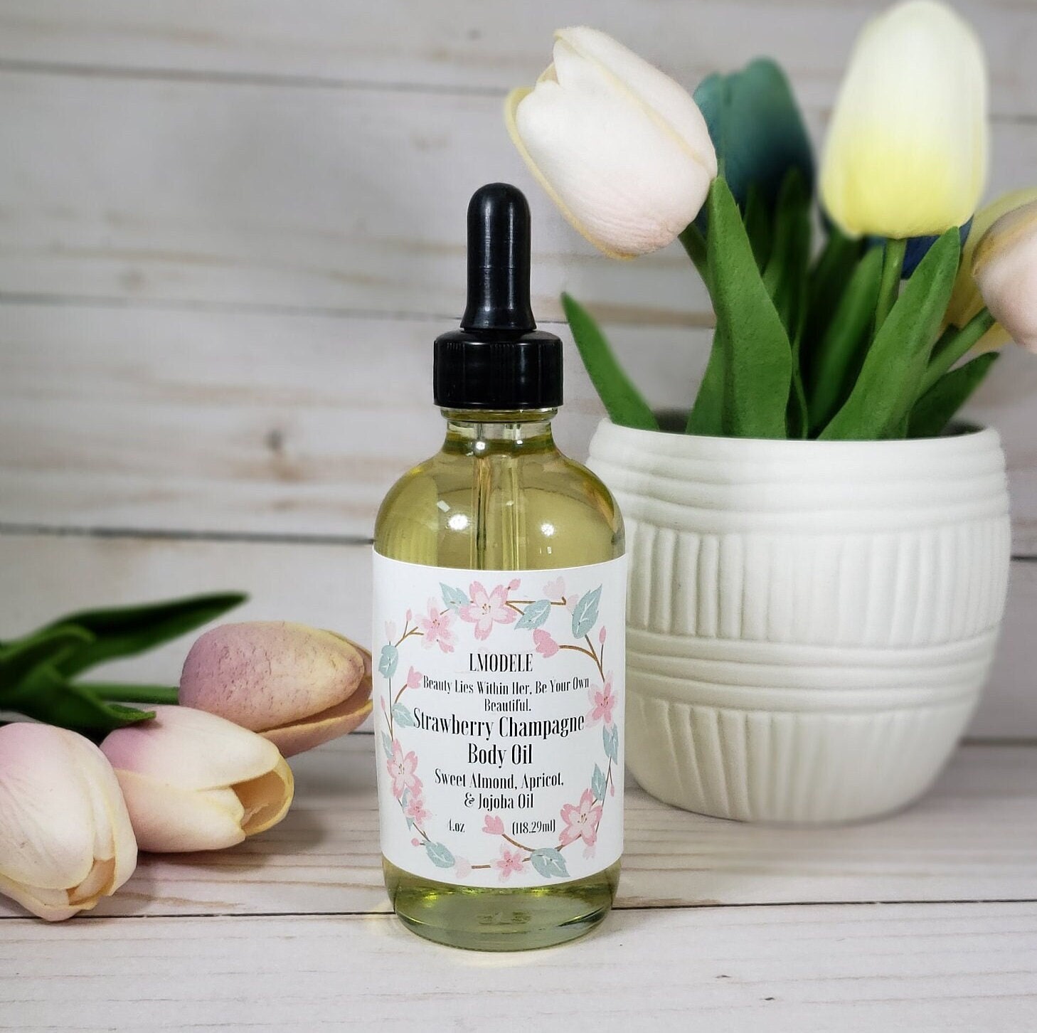 Erdbeer-Champagner-Körperöl von Etsy - BeautyIsInHer