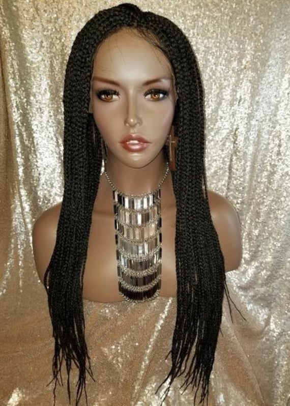Perücke Zöhne Kleine Box Geflochtene Haar-Perücken Flexible Scheitel Lace Front von Etsy - Beautyblessings6