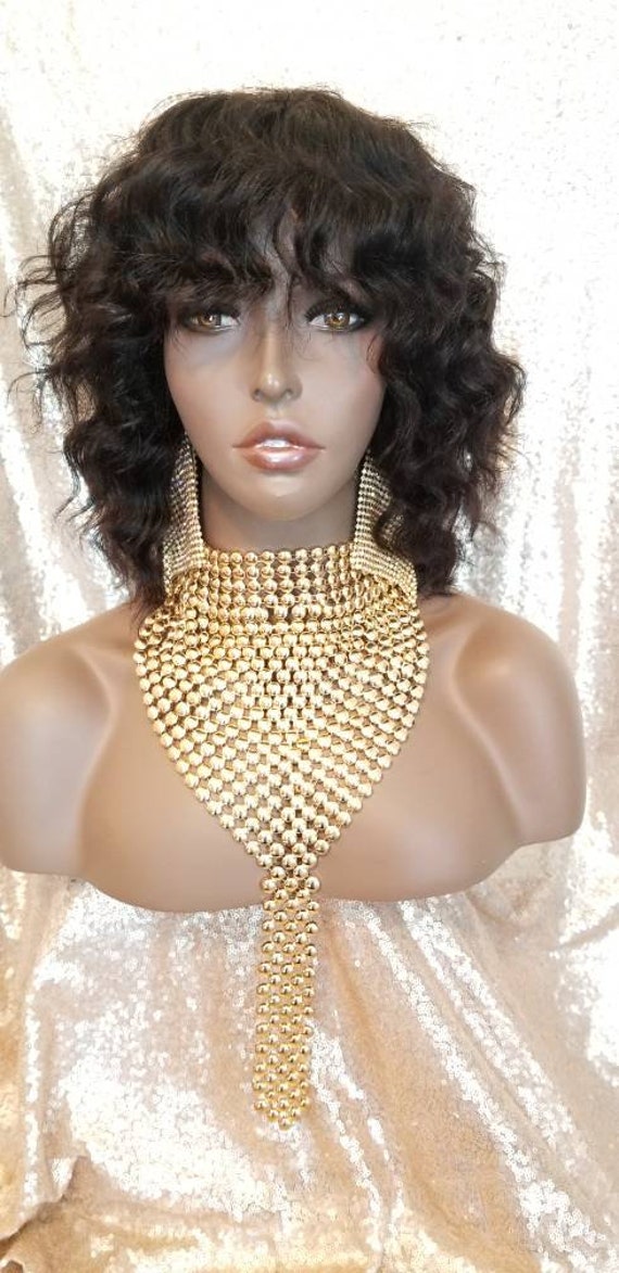 Tiefe Welle Remy Echthaar-Perücke Kastanienbraune Gewellte Perücke Tiefe Welle Remy Echthaar-Perücke Kastanienbraune Gewellte Perücke von Etsy - Beautyblessings6