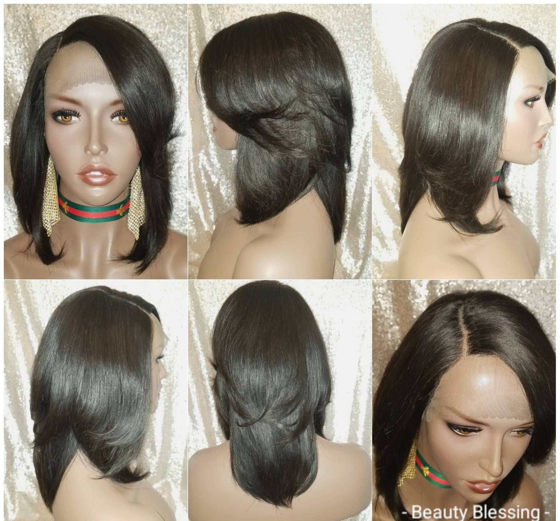 Wig Wrap Style Layered Persian Remy 100% Echthaar Spitze Perücke Mode von Etsy - Beautyblessings6