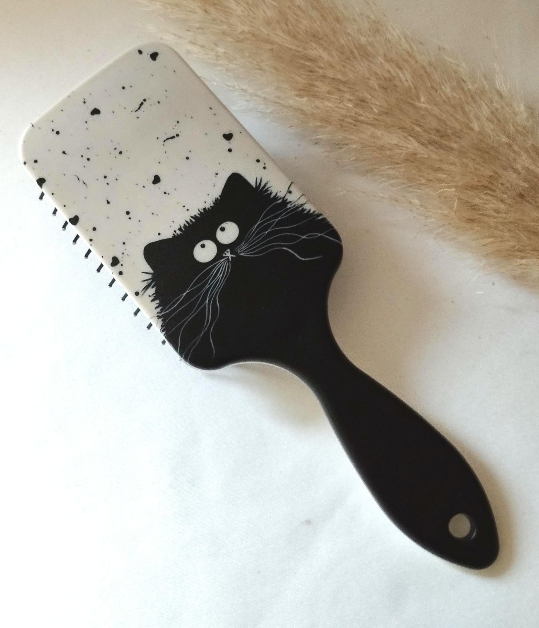 Haarkamm - Haarbürste Katzendesign Entwirrungsbürste Kopfhautmasssagekamm Luftpolster von Etsy - BeautyfeeShop
