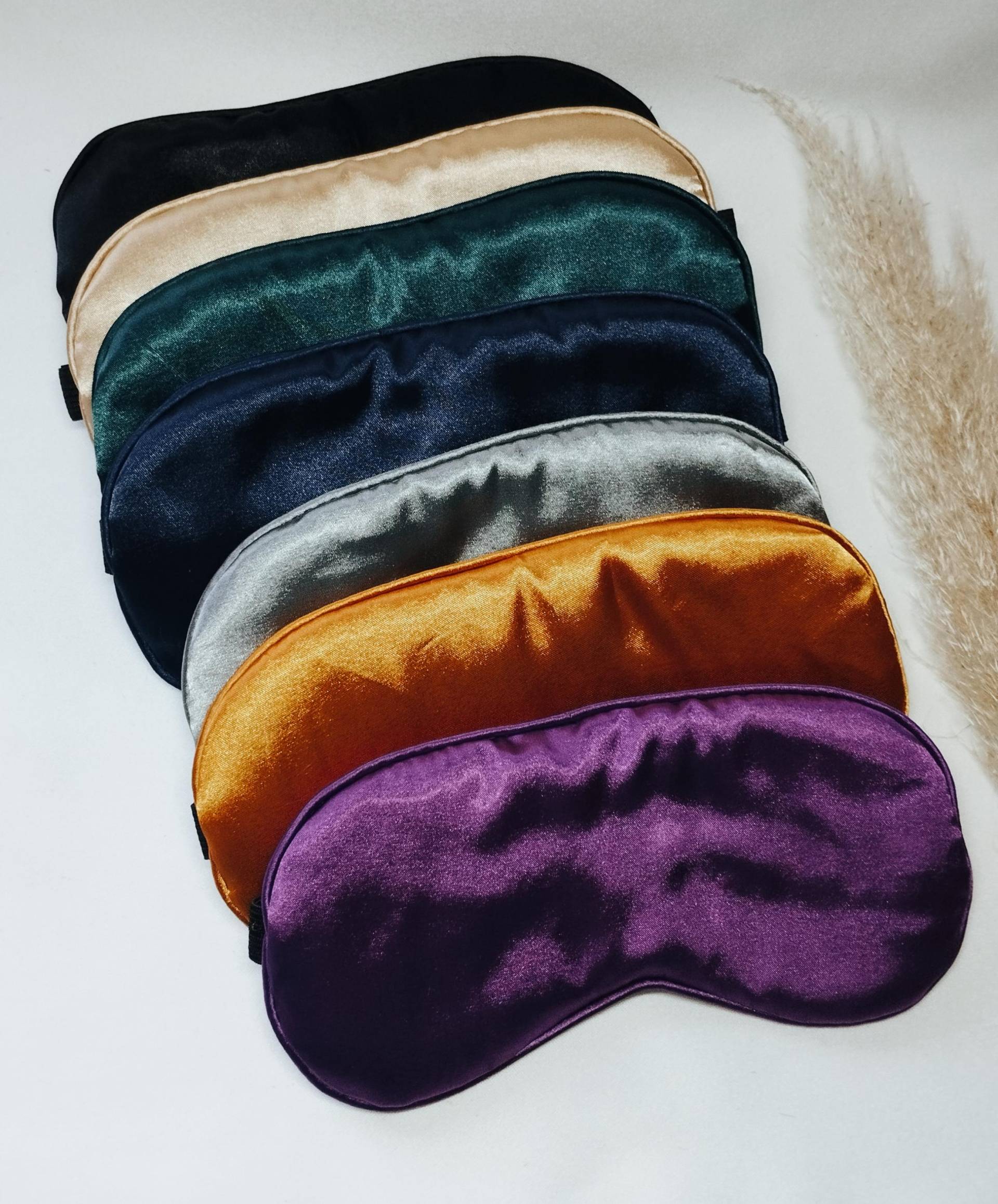 Schlafmaske - Satin Abdunklungsmaske Augenbinde Schlafbrille Verstellbares Gummiband von Etsy - BeautyfeeShop