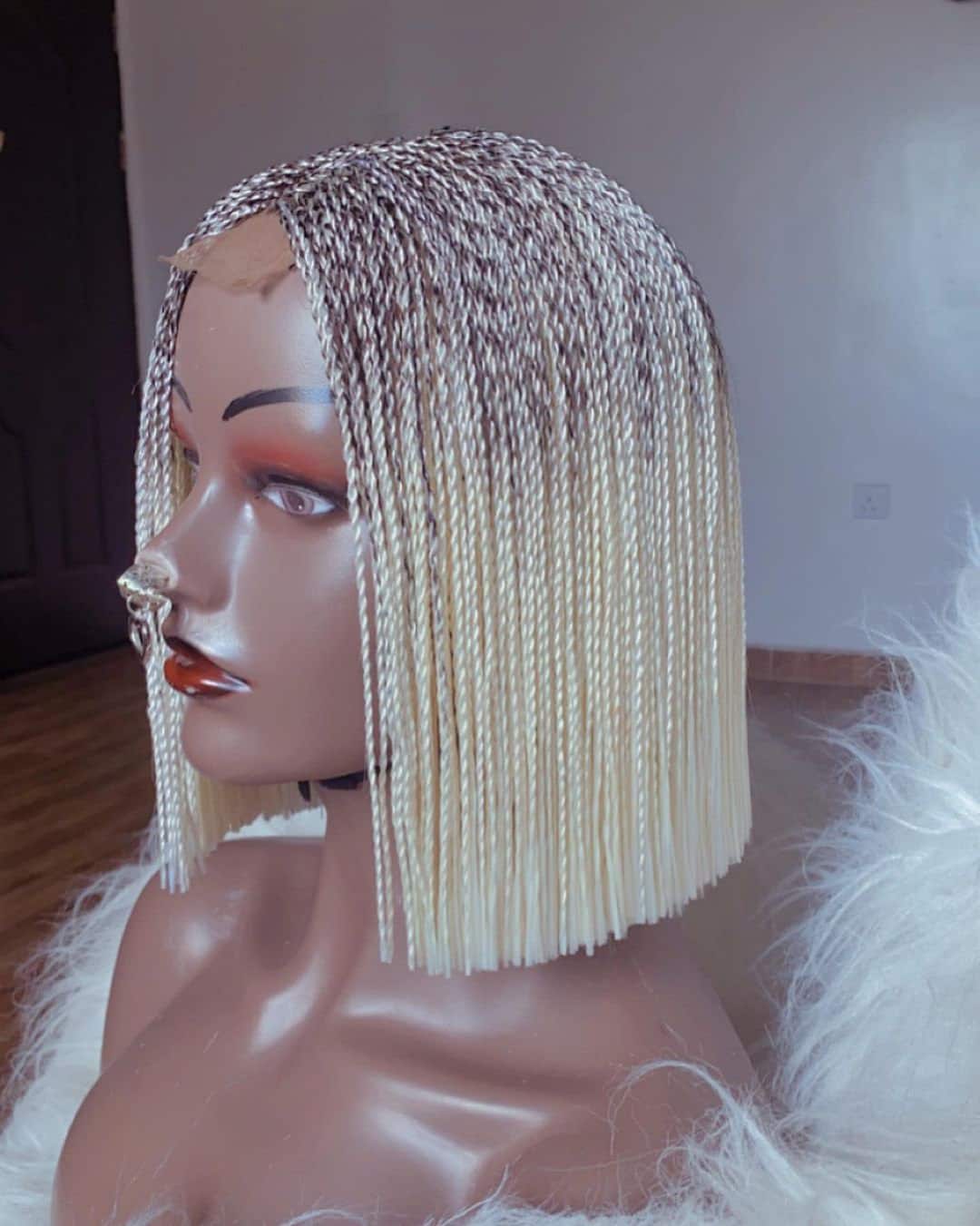 stumpfschnitt Micro Zöpfe, Braid Perücke, Perücke Für Schwarze Frauen, Geflochtene Perücken, Lace Twist Geflochtene Perücke stumpfschnitt Micro Zöpfe, Braid Perücke, Perücke Für Schwarze Frauen, Geflochtene Perücken, Lace Twist Geflochtene Perücke von Etsy - Beautyhubb
