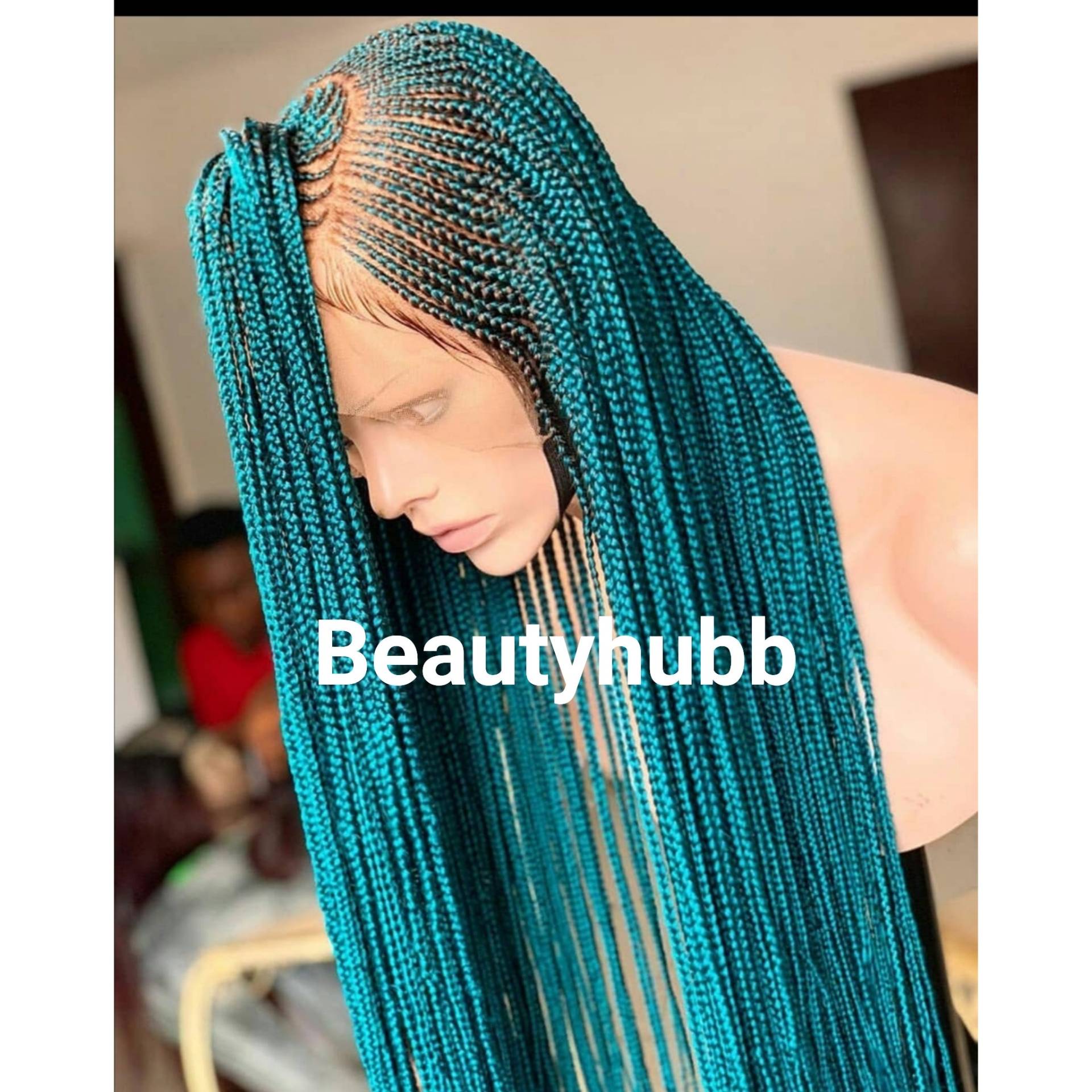 Grüne Cornrows, Box Zöpfe, Perücke, Geflochtene Zöpfe Cornrow Geschenke Für Frauen, Full Lace Perücken, Perücken Grüne Cornrows, Box Zöpfe, Perücke, Geflochtene Zöpfe Cornrow Geschenke Für Frauen, Full Lace Perücken, Perücken von Etsy - Beautyhubb
