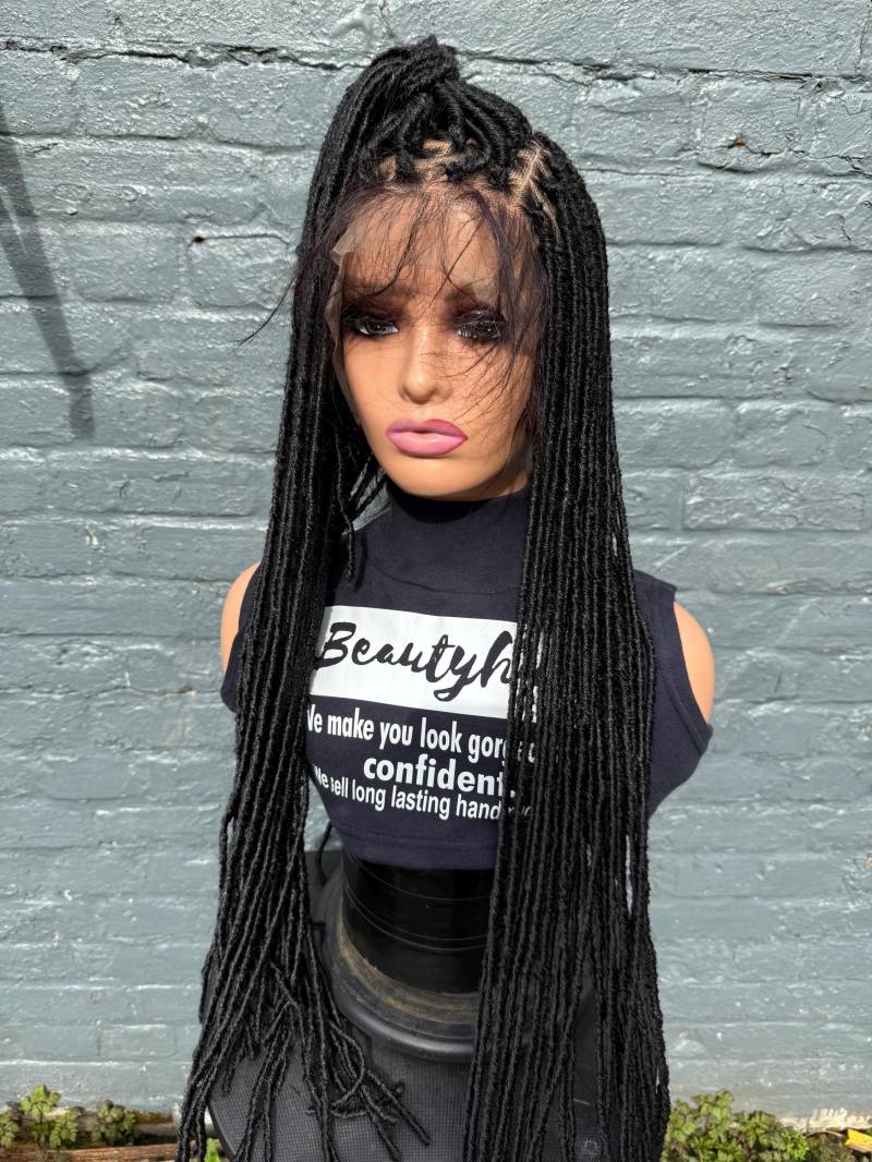 Messy Locs, Dreadlocks, Faux Locks, Perücke Für Schwarze Frauen, Geflochtene Perücken, Full Lace Perücke, Perücken von Etsy - Beautyhubb