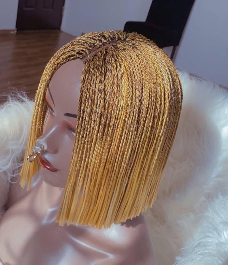 Micro Braids, Braid Perücke, Perücke Für Schwarze Frauen, Twist Geflochtene Lace Perücken, Senegalese Twists von Etsy - Beautyhubb