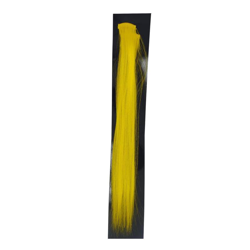 Haarverlängerung Clip in Gelb 40cm Kunsthaar von Etsy - BeautyworldBavaria