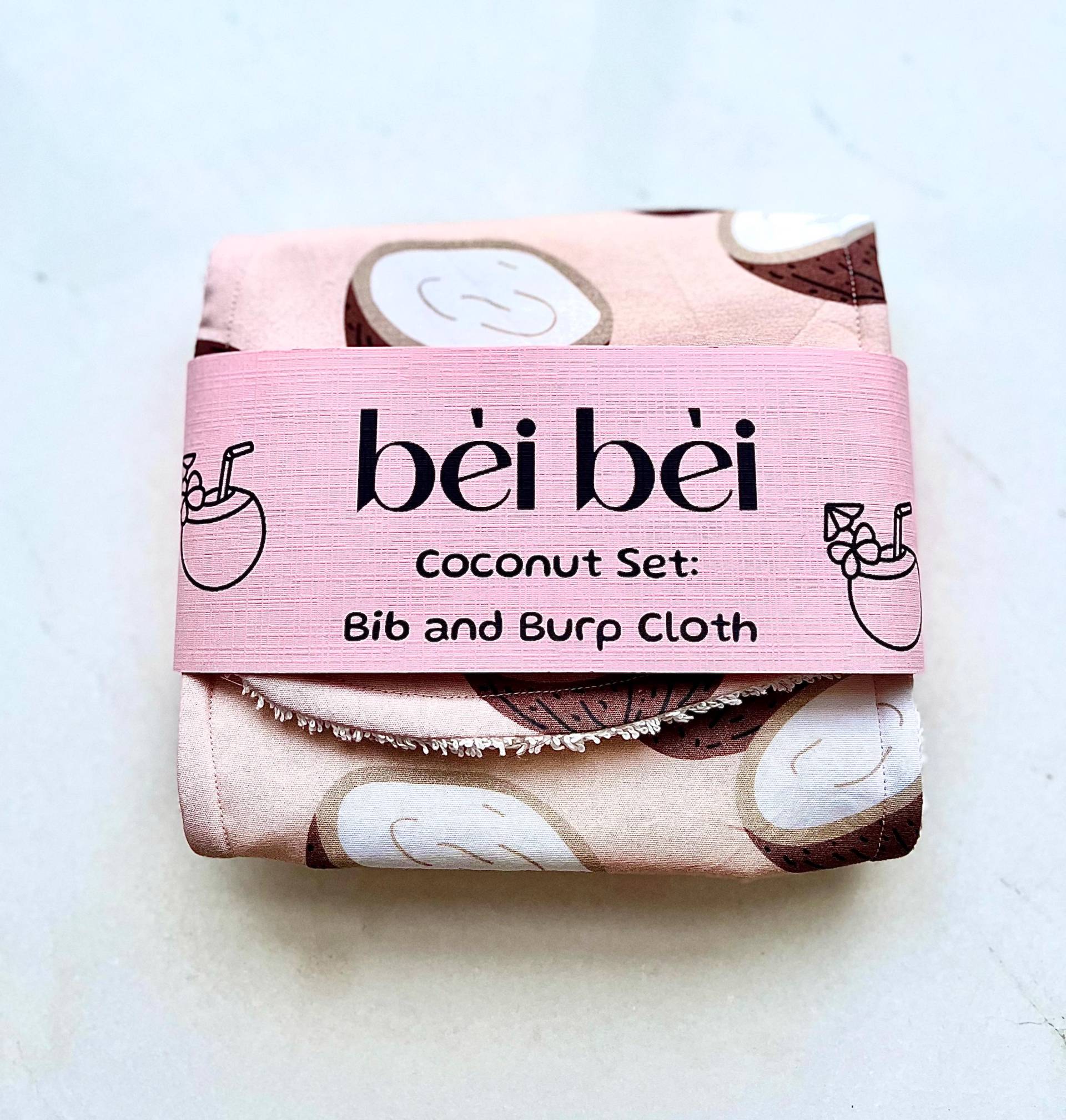 Kokos Lätzchen Und Spucktuch Set von Etsy - BeiBeiBoutique