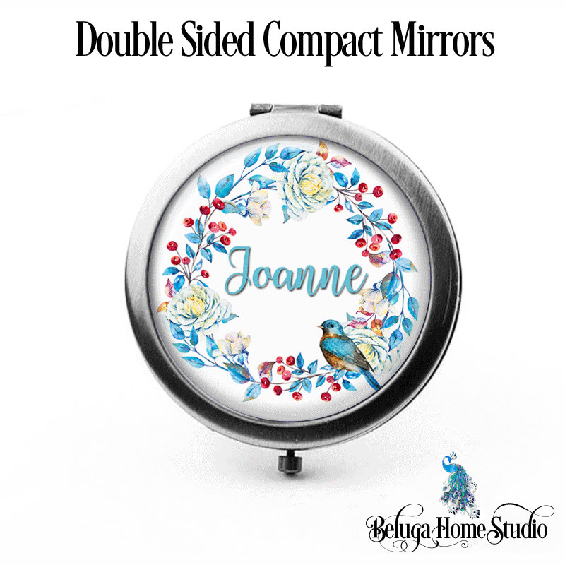Compact Spiegel Beeren Blumen Und Vogel Blumenkranz Die Joanne Brautjungfer Geschenke Kosmetikspiegel Personalisierte Geburtstage Damen Frauen Compact Spiegel Beeren Blumen Und Vogel Blumenkranz Die Joanne Brautjungfer Geschenke Kosmetikspiegel Personalisierte Geburtstage Damen Frauen von Etsy - BelugaHomeStudio