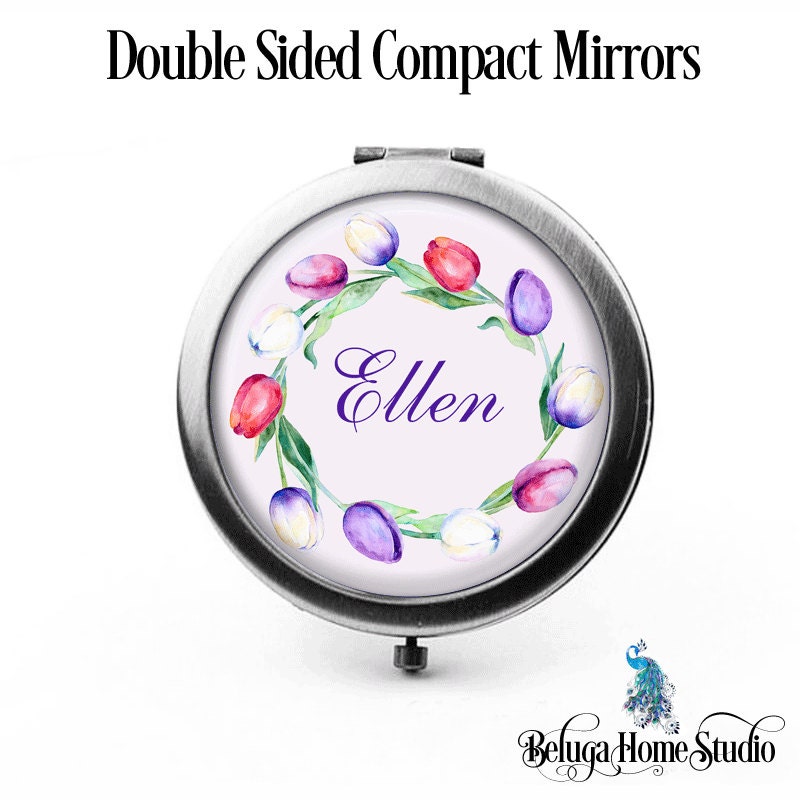 Compact Spiegel Frühling Tulpen Blumenkranz Die Ellen Brautjungfer Geschenke Kosmetikspiegel Personalisierte Mama Geburtstage Damen Mädchen Frauen Compact Spiegel Frühling Tulpen Blumenkranz Die Ellen Brautjungfer Geschenke Kosmetikspiegel Personalisierte Mama Geburtstage Damen Mädchen Frauen von Etsy - BelugaHomeStudio