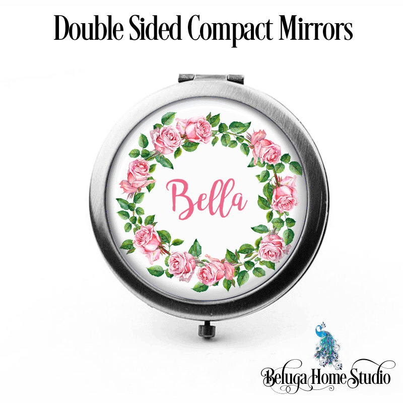 Kleiner Spiegel Aquarell Stil Rosa Rosen Blumenkranz The Bella Brautjungfer Geschenke Kosmetikspiegel Personalisierte Kleiner Spiegel Aquarell Stil Rosa Rosen Blumenkranz The Bella Brautjungfer Geschenke Kosmetikspiegel Personalisierte von Etsy - BelugaHomeStudio