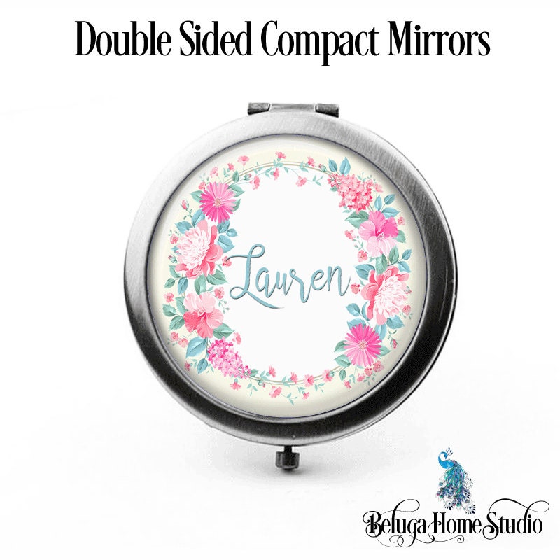 Kompakter Spiegel Rosa Und Teal Blumengarten Blumenkranz Die Lauren Brautjungfer Geschenke Kosmetikspiegel Personalisierte Geburtstage Hochzeit Kompakter Spiegel Rosa Und Teal Blumengarten Blumenkranz Die Lauren Brautjungfer Geschenke Kosmetikspiegel Personalisierte Geburtstage Hochzeit von Etsy - BelugaHomeStudio