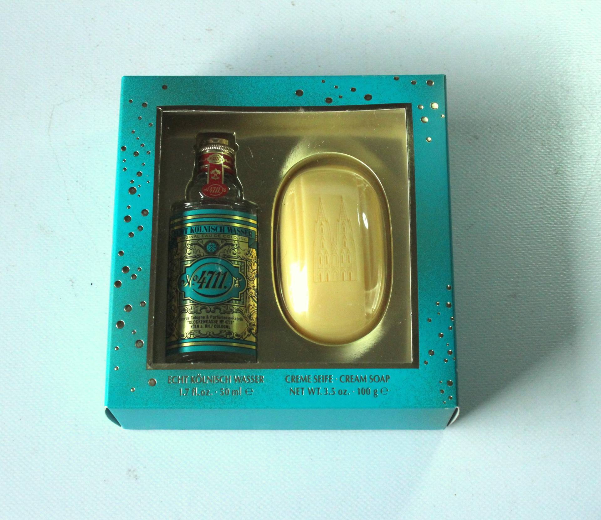 4711 Echt Kölnisch Wasser - Geschenkpackung Eau De Cologne Und Creme Seife Unbenutzt Vintage von Etsy - BensGermanVintage