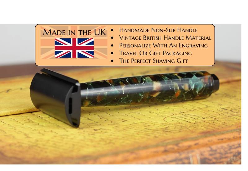 Rasierer Nach Maß - Vintage Conway Pistaziengriff Mühle Rocco Black Head Aus Deutschland von Etsy - BespokeFountainPens