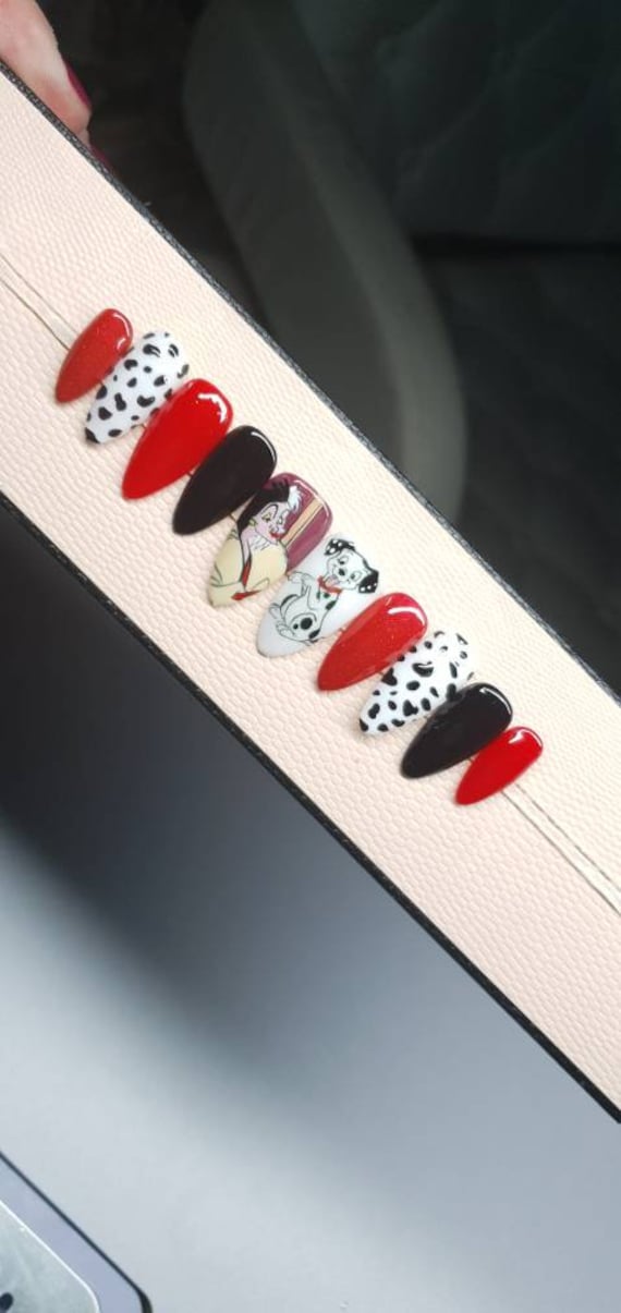 Cruella Nägel/Dalmatiner Cruella Nägel/Dalmatiner von Etsy - Bethansboutique4
