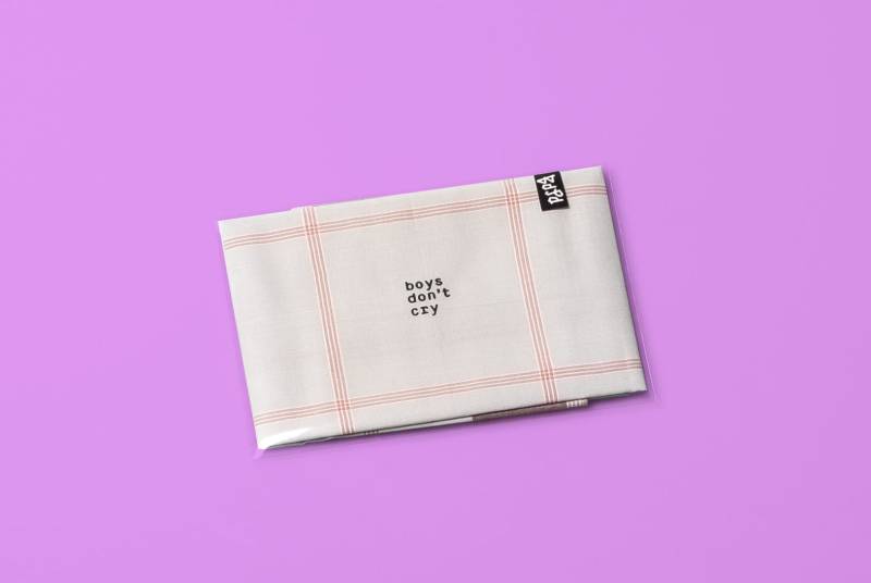 Boys Don't Cry Baumwoll-stofftaschentuch, Jedes Ein Unikat, Waschbar Bei 60 Grad von Etsy - BitteDrehenSieDurch