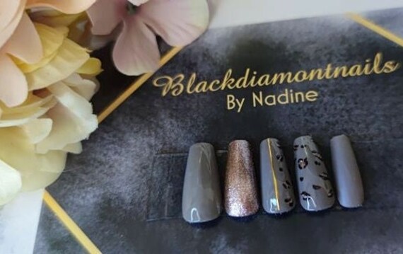 Press On Nails Gelnägel Künstliche Nägel Handgefertigt. Ballerina Leopard Design Press On Nails Gelnägel Künstliche Nägel Handgefertigt. Ballerina Leopard Design von Etsy - Blackdiamontbynadine