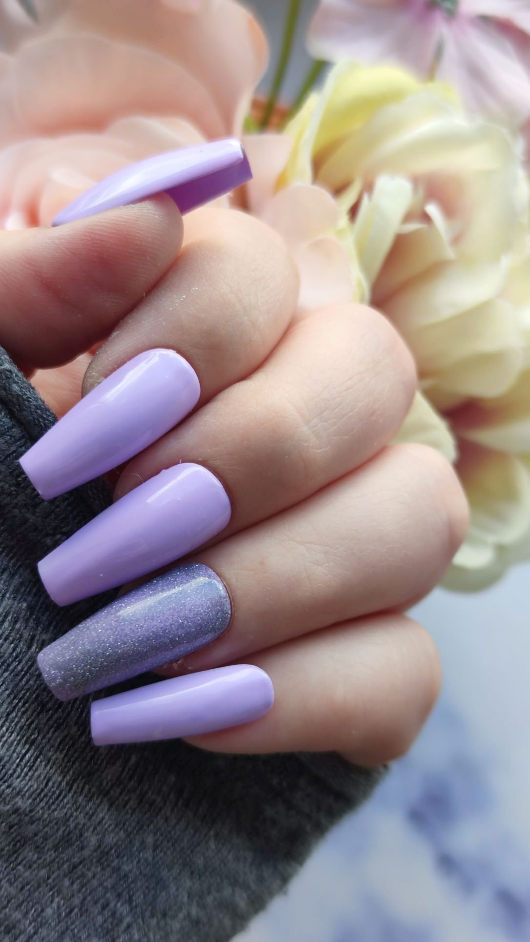 Press On Nails Gelnägel. Künstliche Nägel Handgefertigt Ballerina Pastell Lila Press On Nails Gelnägel. Künstliche Nägel Handgefertigt Ballerina Pastell Lila von Etsy - Blackdiamontbynadine