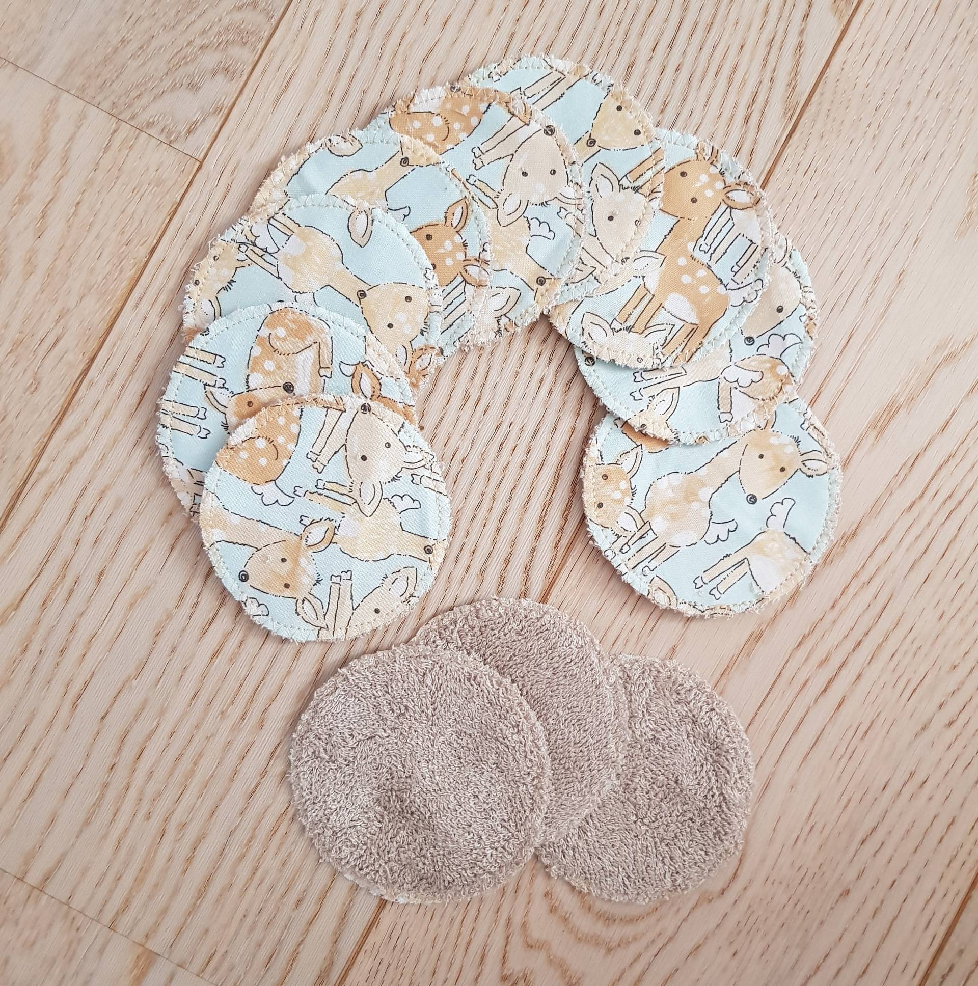 12 Bio Bambus Schwamm Tücher, Auge Make-Up Entferner, Fawn Doe von Etsy - Blancpastel