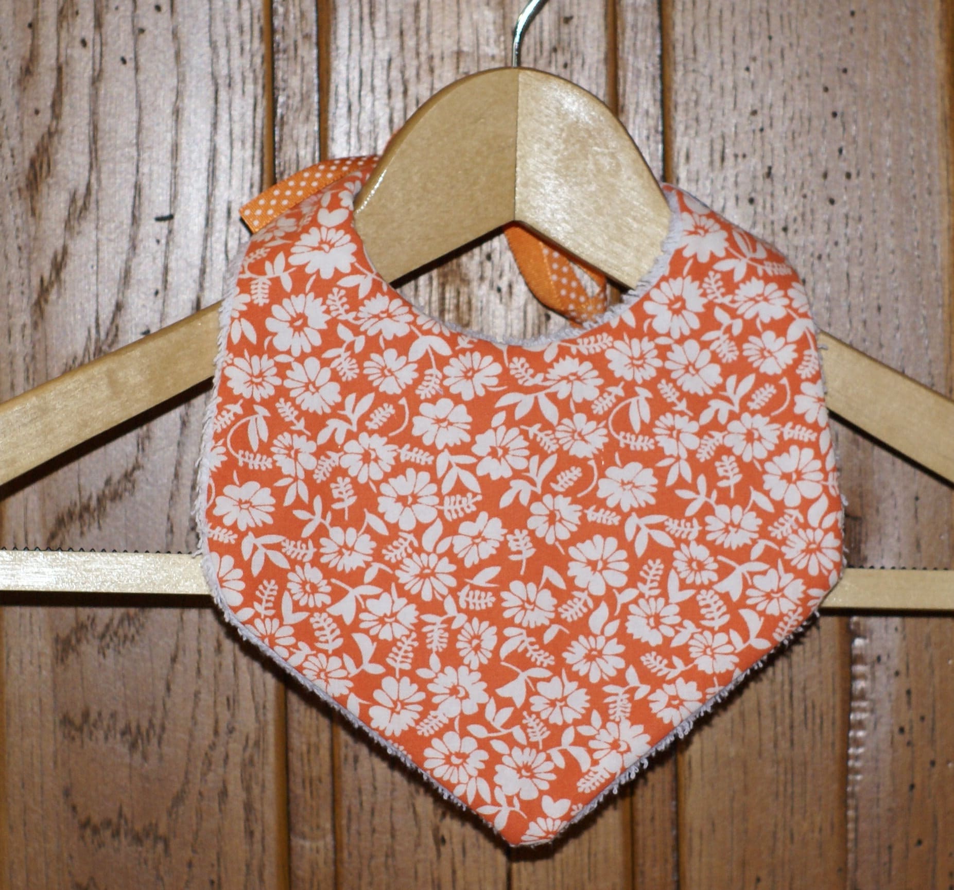 Blumen Gebunden Lätzchen, Orange, Boho von Etsy - Blancpastel