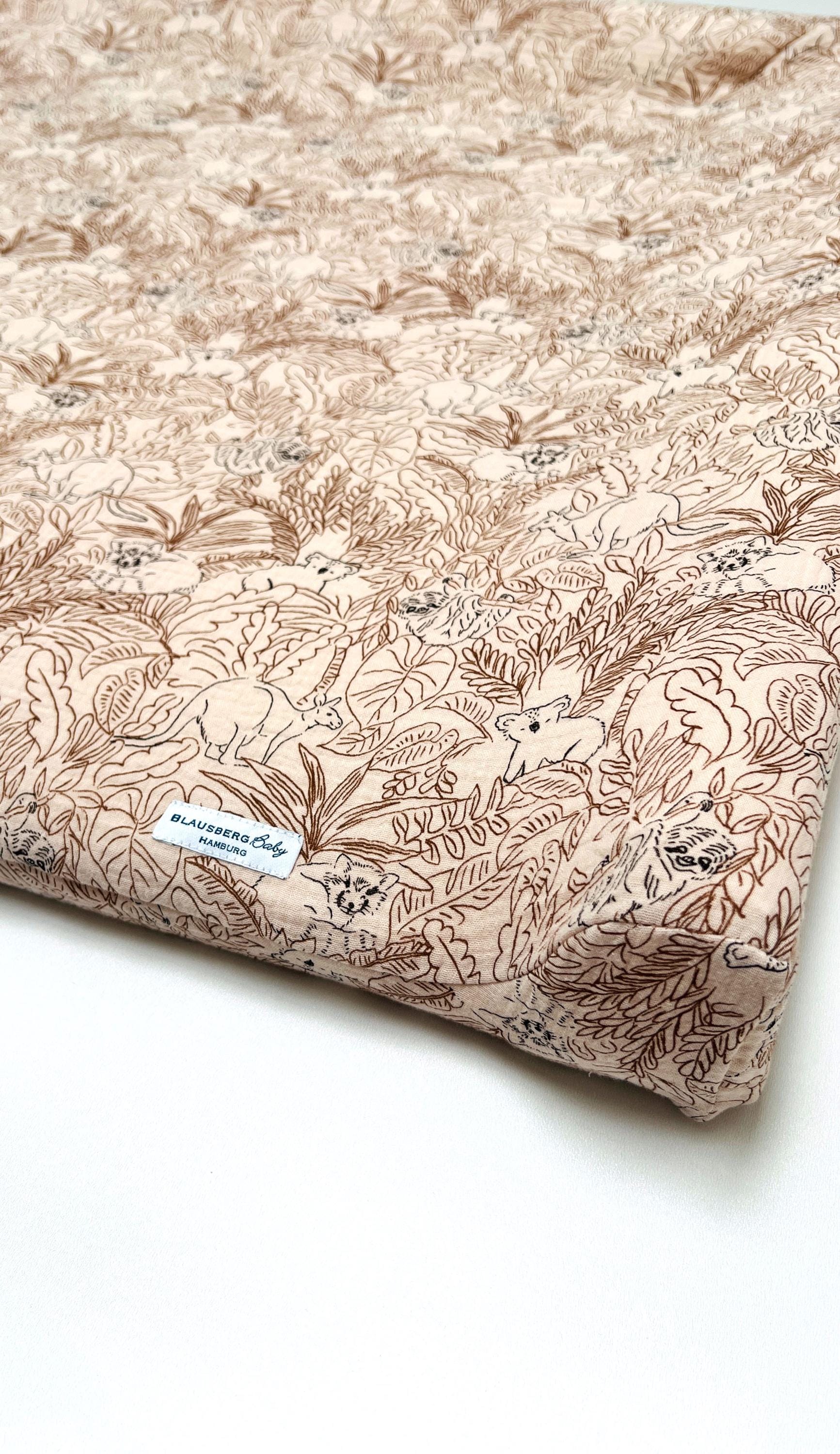 Bezug Für Wickelauflage Wickelunterlage Vädra Von Ikea in Musselin Dschungel Beige Tiere von Etsy - BlausbergBaby