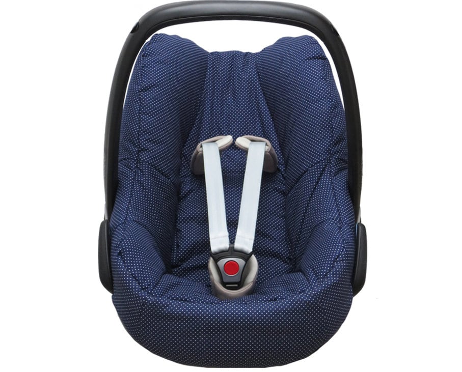 Maxi Cosi Pebble Bezug Blau Marine Punkte von Etsy - BlausbergBaby