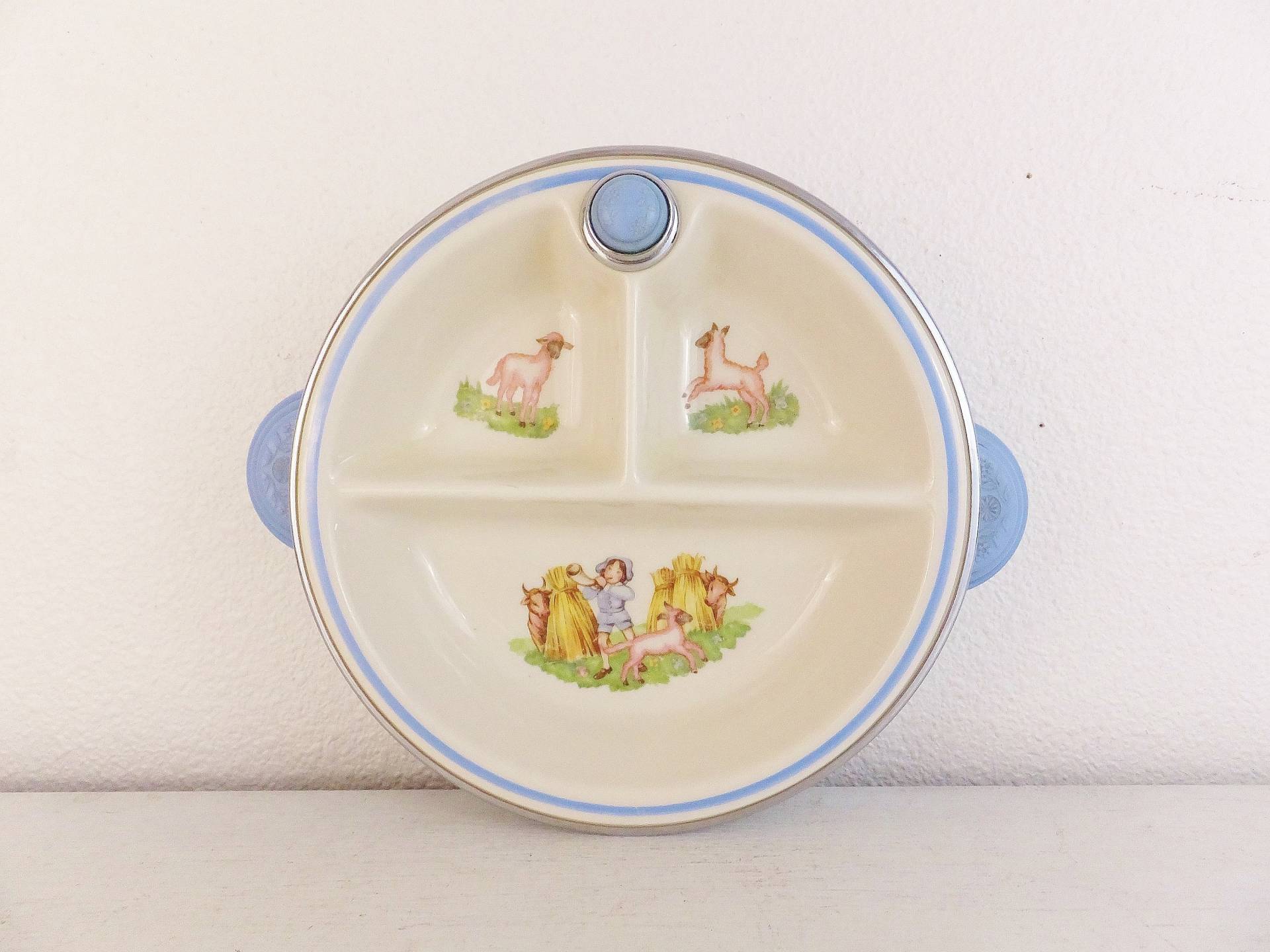 Vintage Baby Fütterungsschale Bartsch Wärmen Babyschale Kleiner Junge Blau Kinder Reim Schale Rosa Lämmer Geschenk Zur Babyparty Vtg 1950Er Jahre Vintage Baby Fütterungsschale Bartsch Wärmen Babyschale Kleiner Junge Blau Kinder Reim Schale Rosa Lämmer Geschenk Zur Babyparty Vtg 1950Er Jahre von Etsy - BlendedSplendid