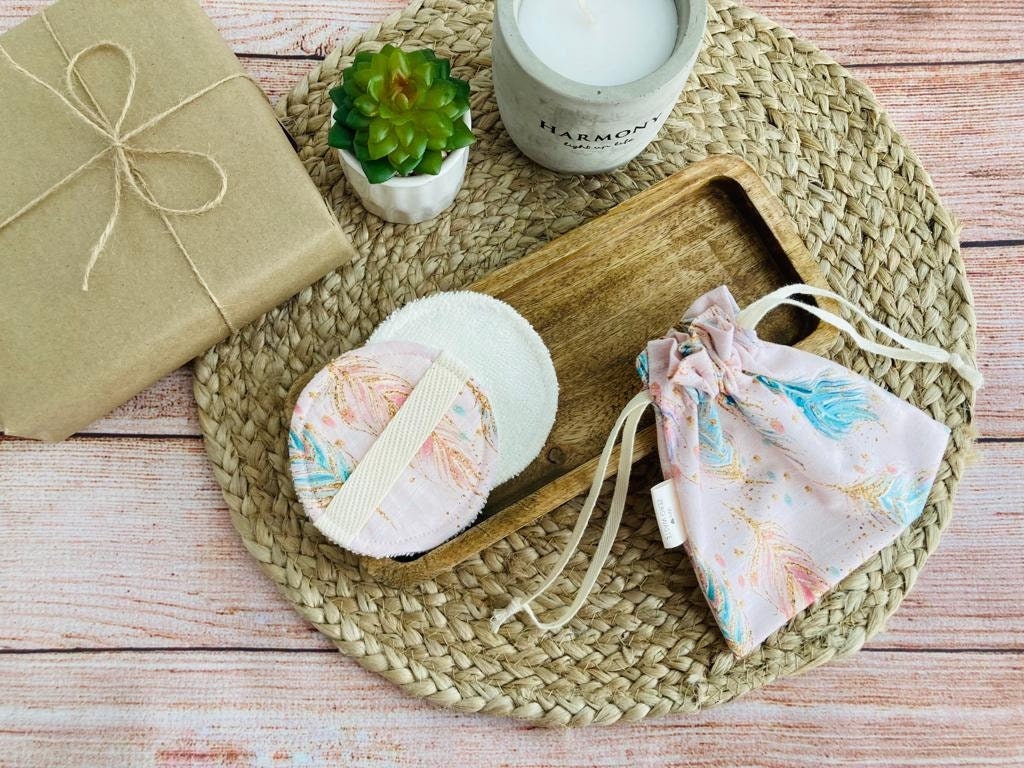 Wiederverwendbare Gesichtstücher, Weiche Wiederverwendbare Make-Up-Pads, Bambus, Baumwolle, Umweltfreundliche Zero Waste, Gesichtsrunden, Geschenk von Etsy - BloomPads